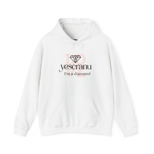 Home yescranu script logo hoodie | diamond graphic hoodie